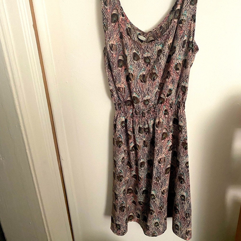 Peacock feather dress